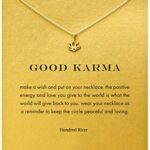 Hundred River Friendship Anchor Compass Necklace Good Luck Elephant Pendant Chain Necklace with Message Card