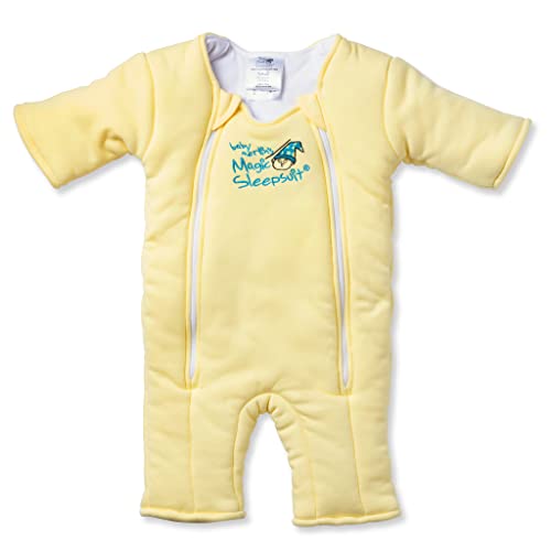 Magic Sleepsuit Baby Merlin's 100% Cotton Baby Transition Swaddle - Baby Sleep Suit - Yellow - 3-6 Months