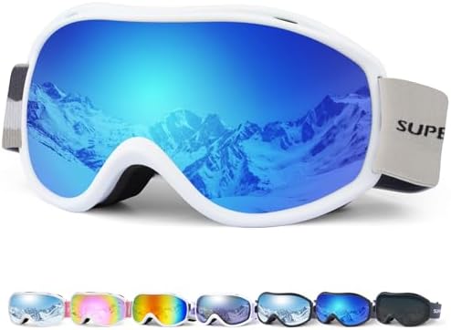 Supertrip Ski Goggles Men Women Anti-Fog Snow Goggles UV Protection Snowboard Goggles for Adult Youth