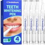 Teeth Whitening Pen (4 Count), No Sensitivity Teeth Whitening Gel, Effective Teeth Whitener, Travel-Friendly Tooth Whitening Pen, Carbamide Peroxide Tooth Bleaching Gel for Adults