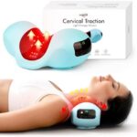 USUIE Red Light Therapy Neck Traction Pillow, Neck Stretcher for Neck Pain Relief, Cervical Traction Device for Tension Headache and Neck Hump Corrector
